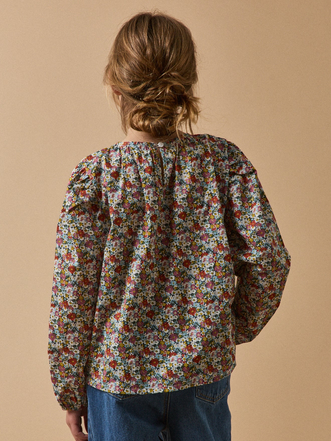 Mädchenbluse aus Liberty®-Stoff « Libby »