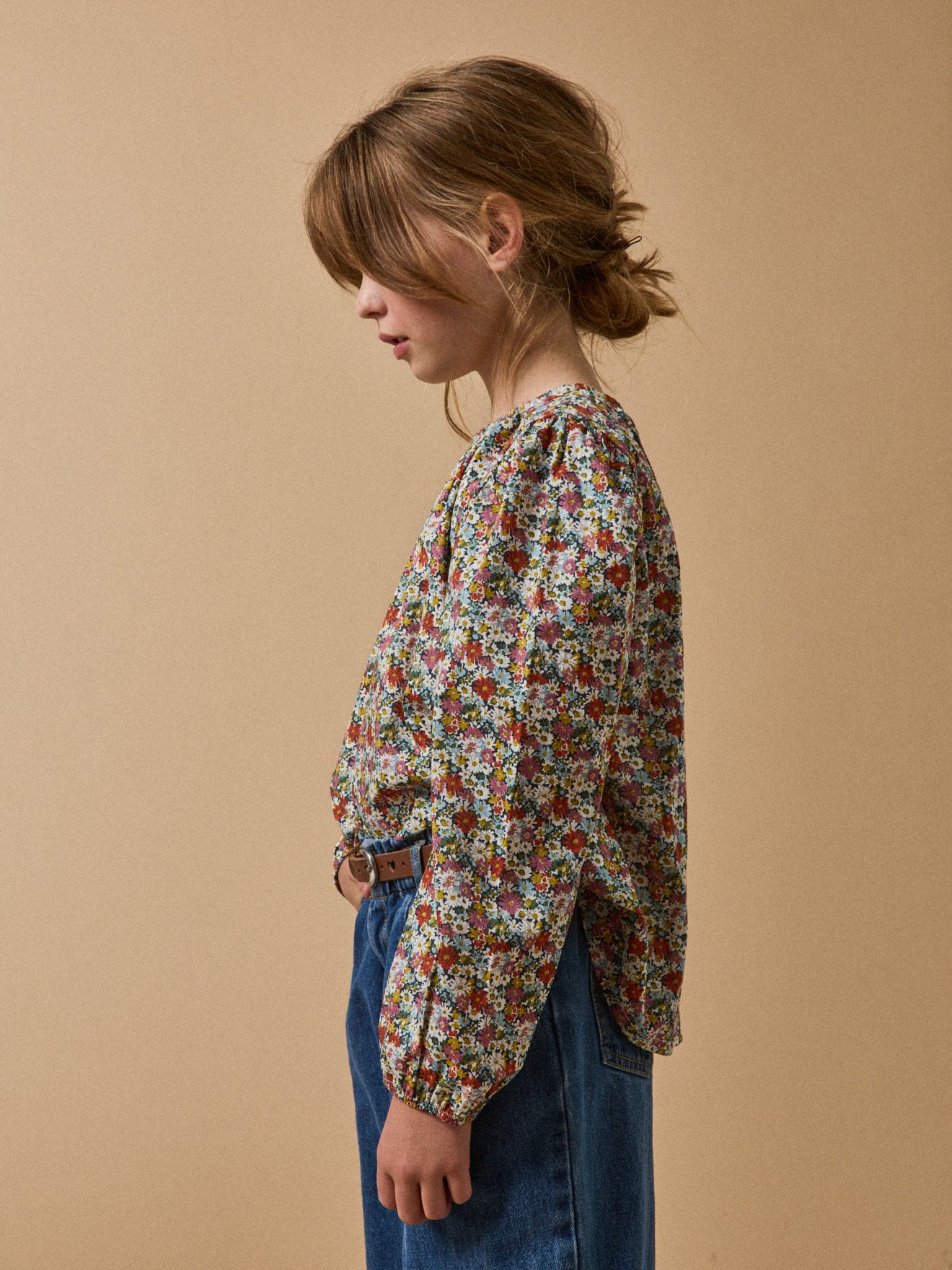 Mädchenbluse aus Liberty®-Stoff « Libby »