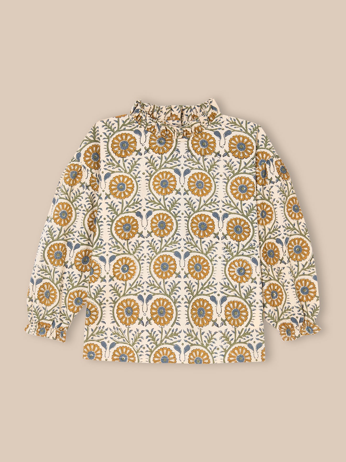 Mädchenbluse mit Blumenmuster « TILDAM » – Kollektion von Cyrillus X Apaches