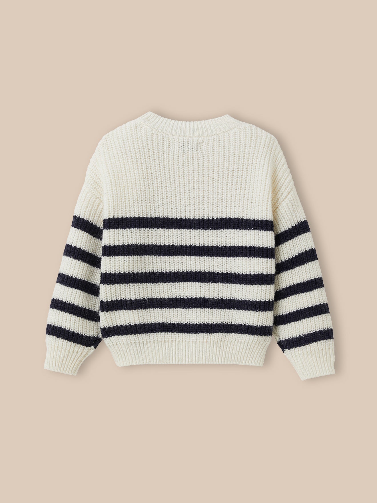 Mädchenpullover mit Streifenmuster