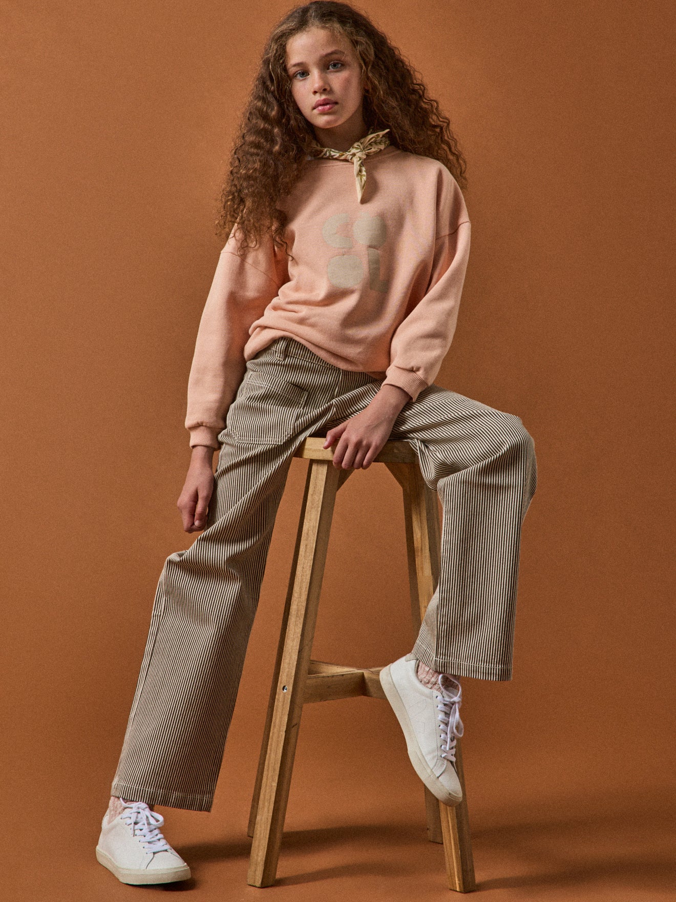 Mädchen-Sweatshirt BALLOON – Kollektion von Cyrillus X Apaches
