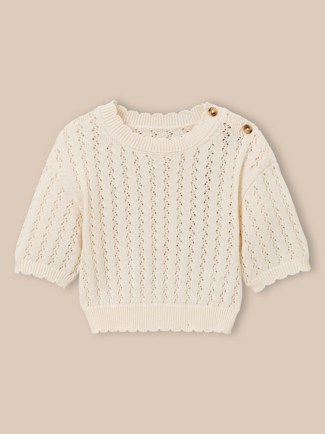 Mädchen-Häkelpullover – Kollektion « Junior »