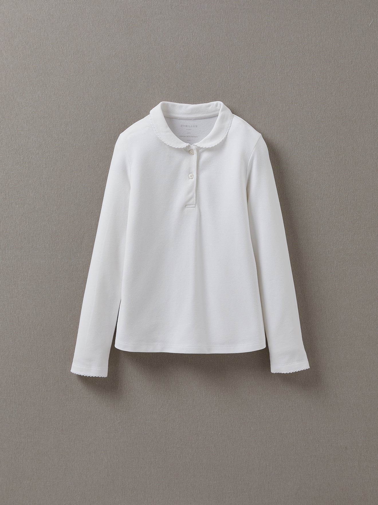 Mädchen-Poloshirt aus Pikeestrick – Bio-Baumwolle
