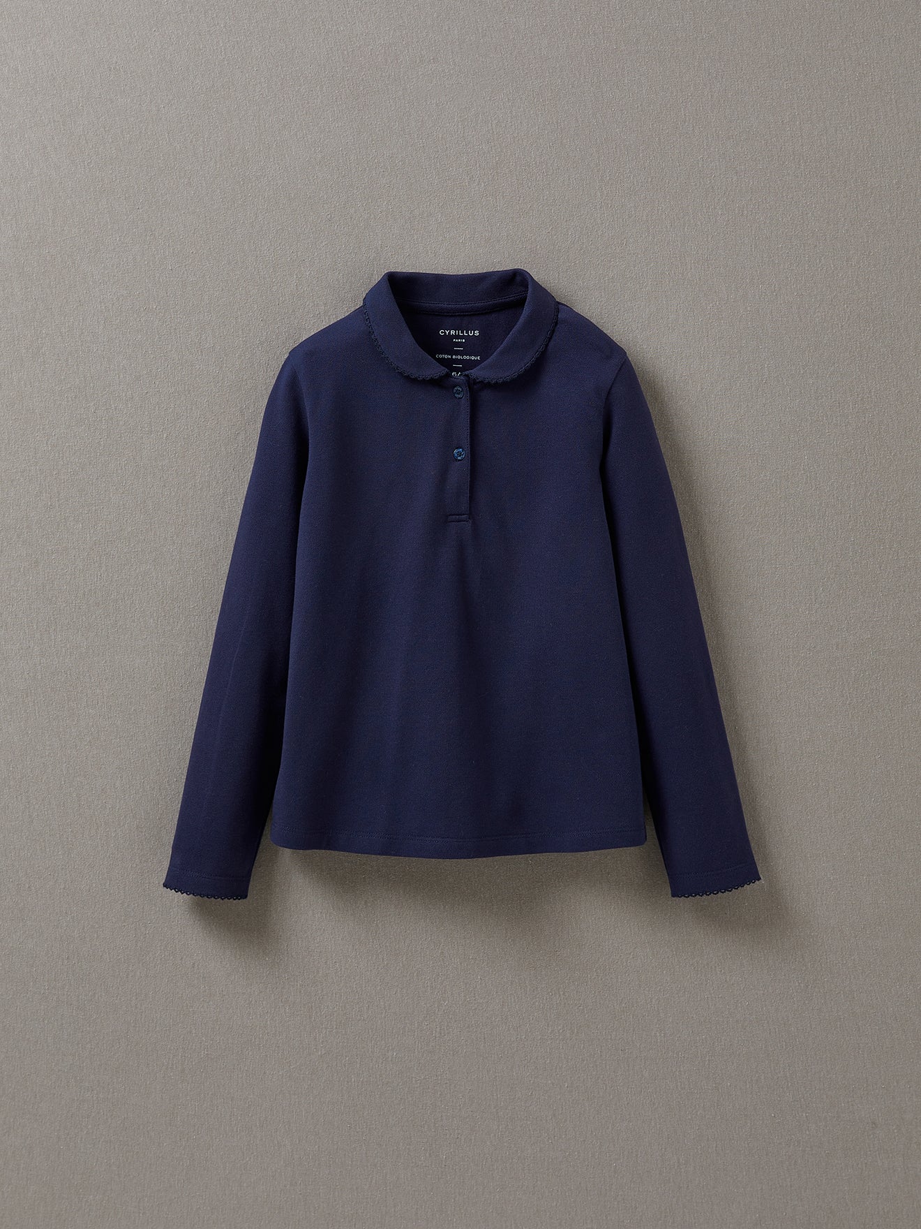 Mädchen-Poloshirt aus Pikeestrick – Bio-Baumwolle