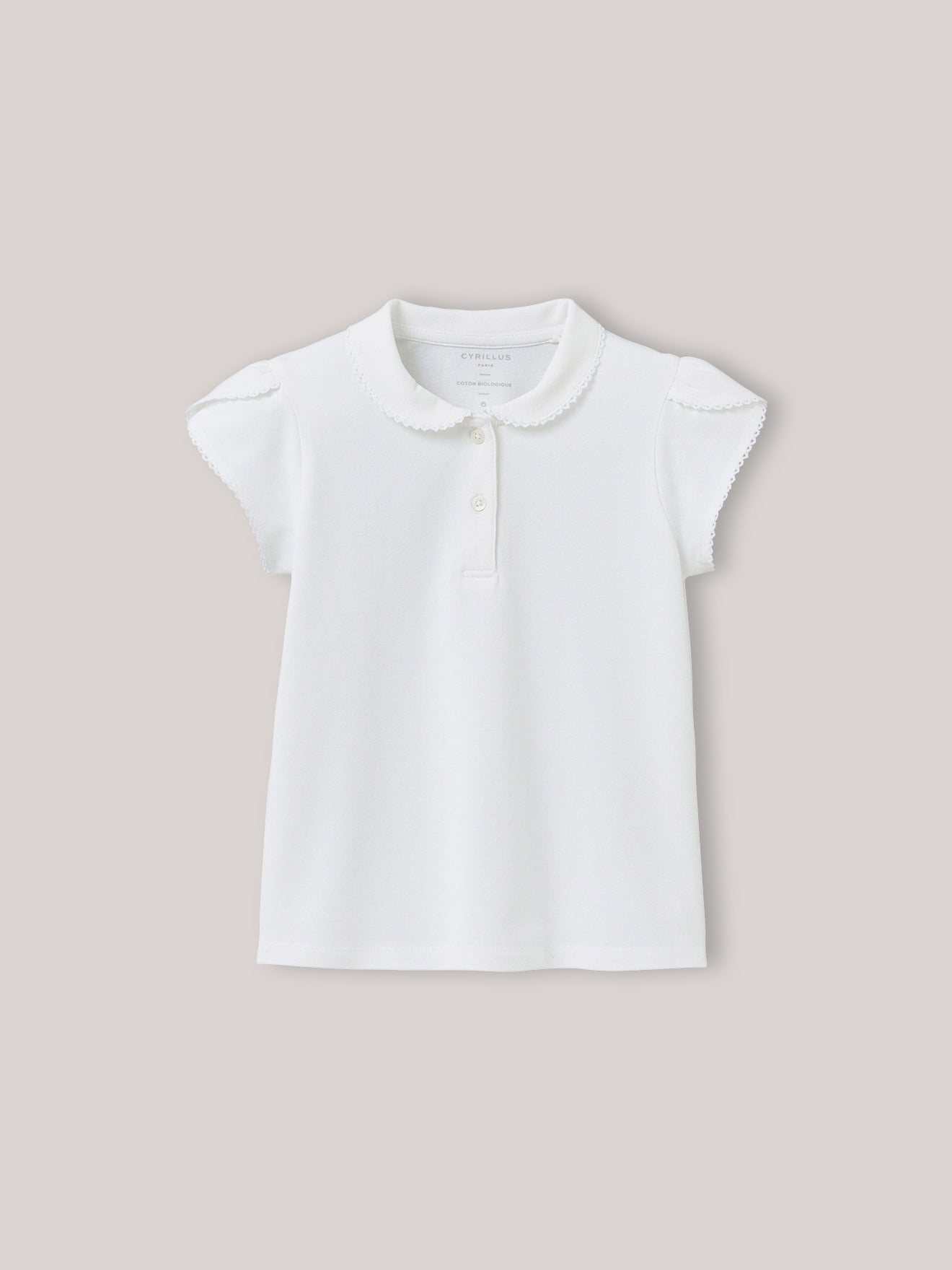 Mädchen-Poloshirt aus Pikeestrick aus Bio-Baumwolle