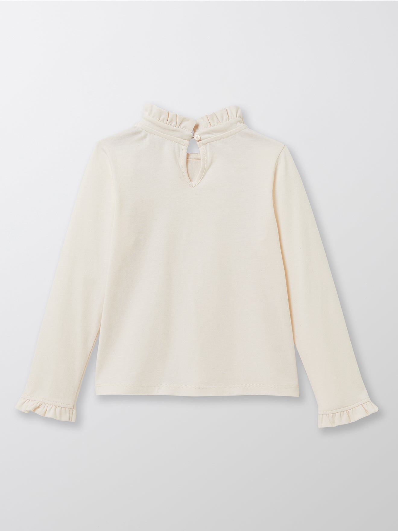 Mädchen-Shirt mit Stehkragen – Bio-Baumwolle