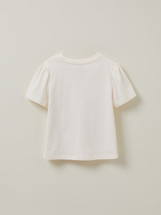 Mädchen T-Shirt « bain de soleil » - Bio-Baumwolle