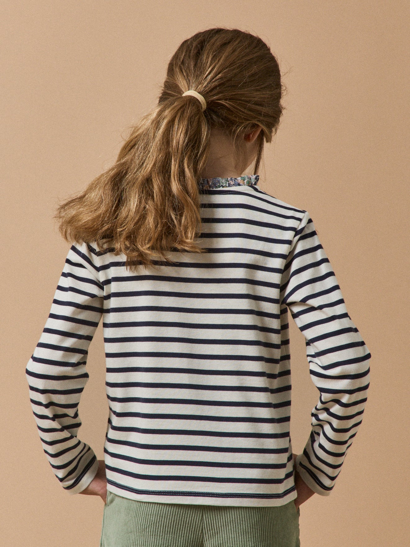 Mädchen-T-Shirt im Matrosenlook, aus Liberty®-Stoff, Bio-Baumwolle