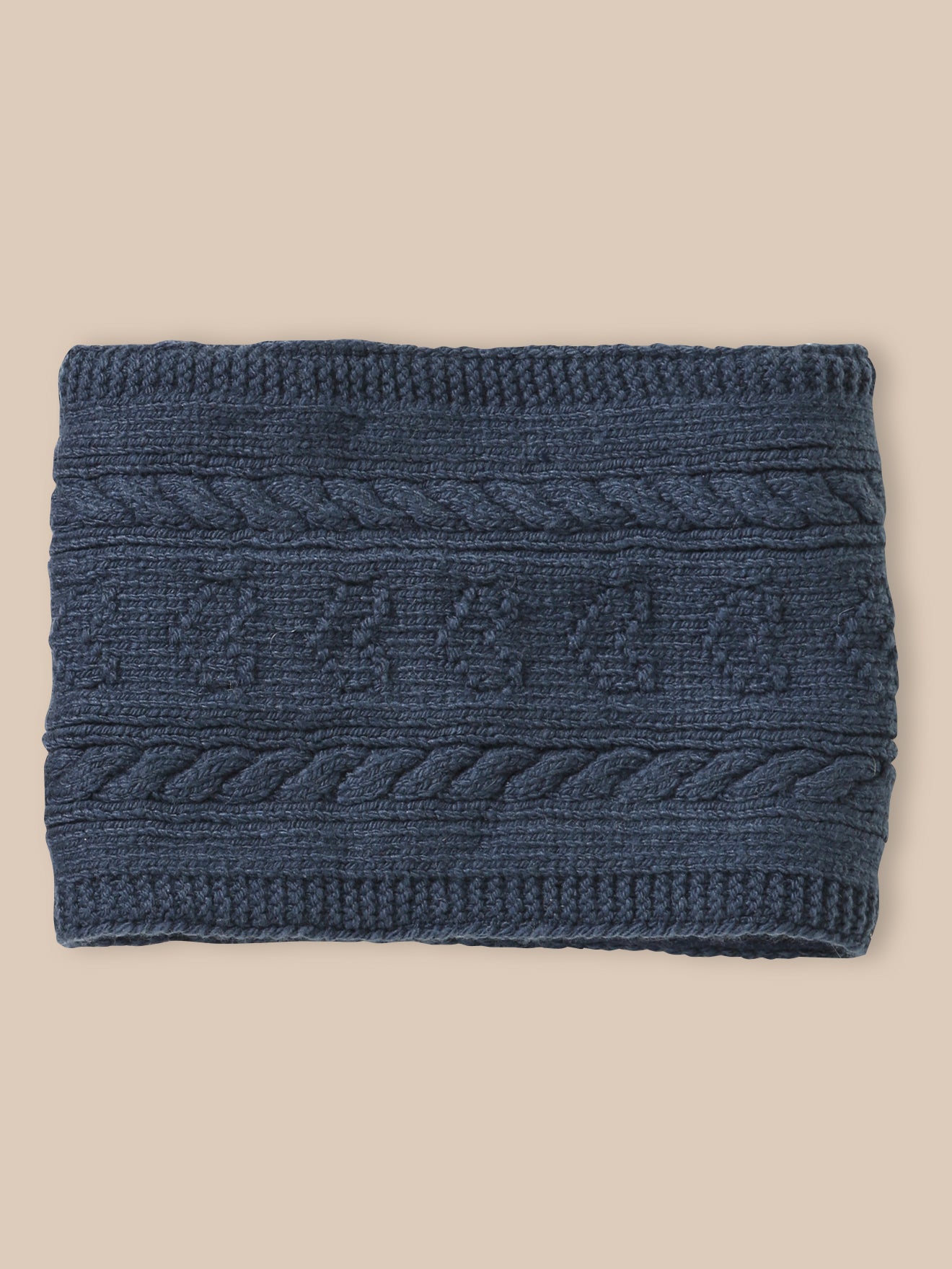 Mädchen-Schlauchschal mit Zopfmuster