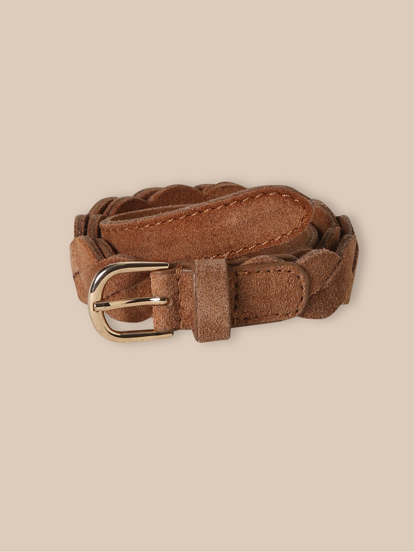Mädchen-Gürtel aus geflochtenem Leder