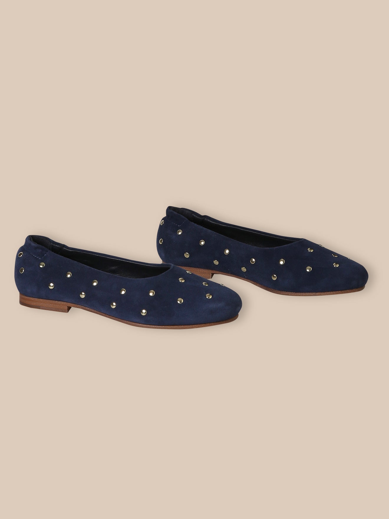 Mädchen-Ballerinas aus Nietenleder