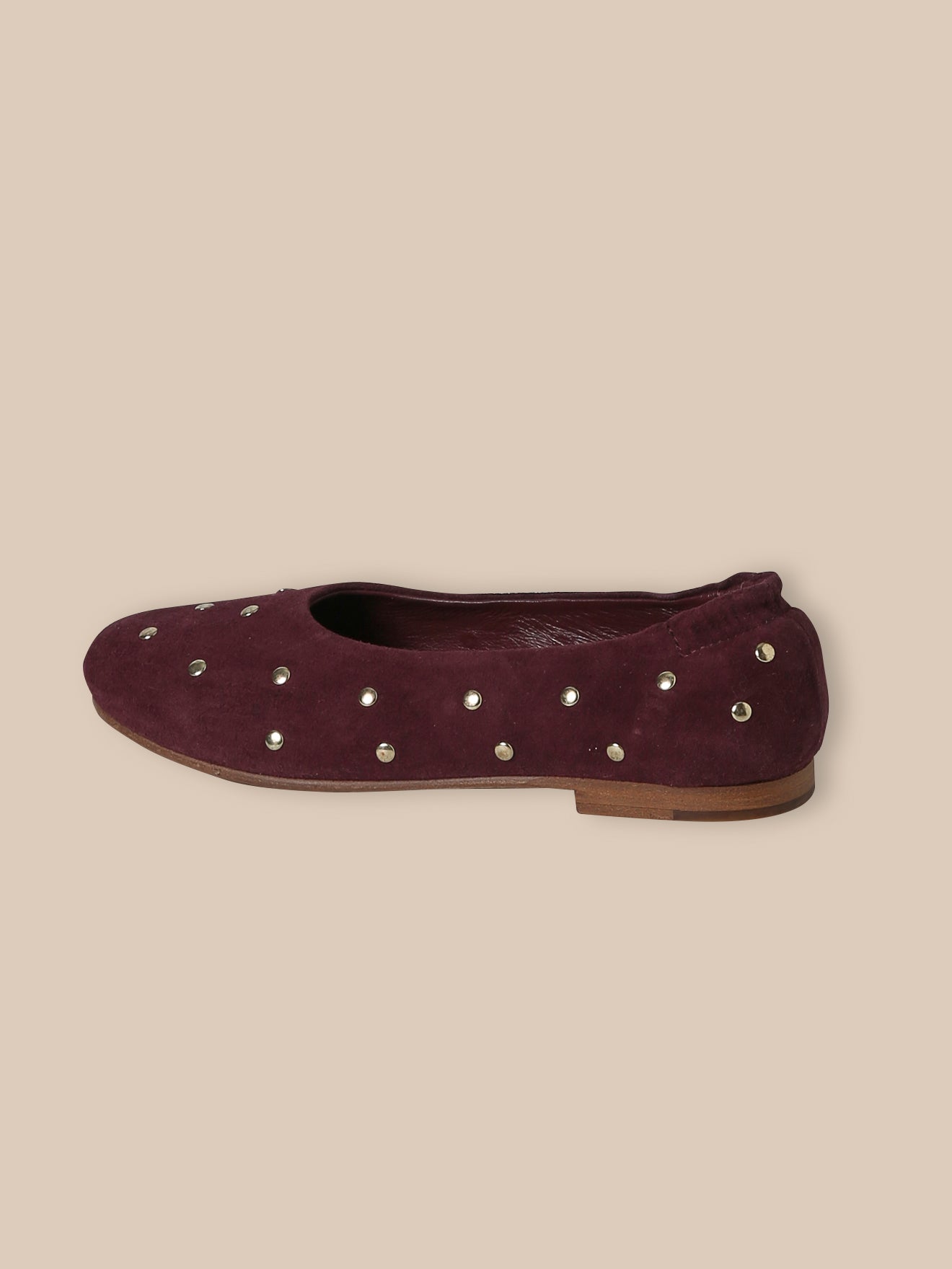 Mädchen-Ballerinas aus Nietenleder