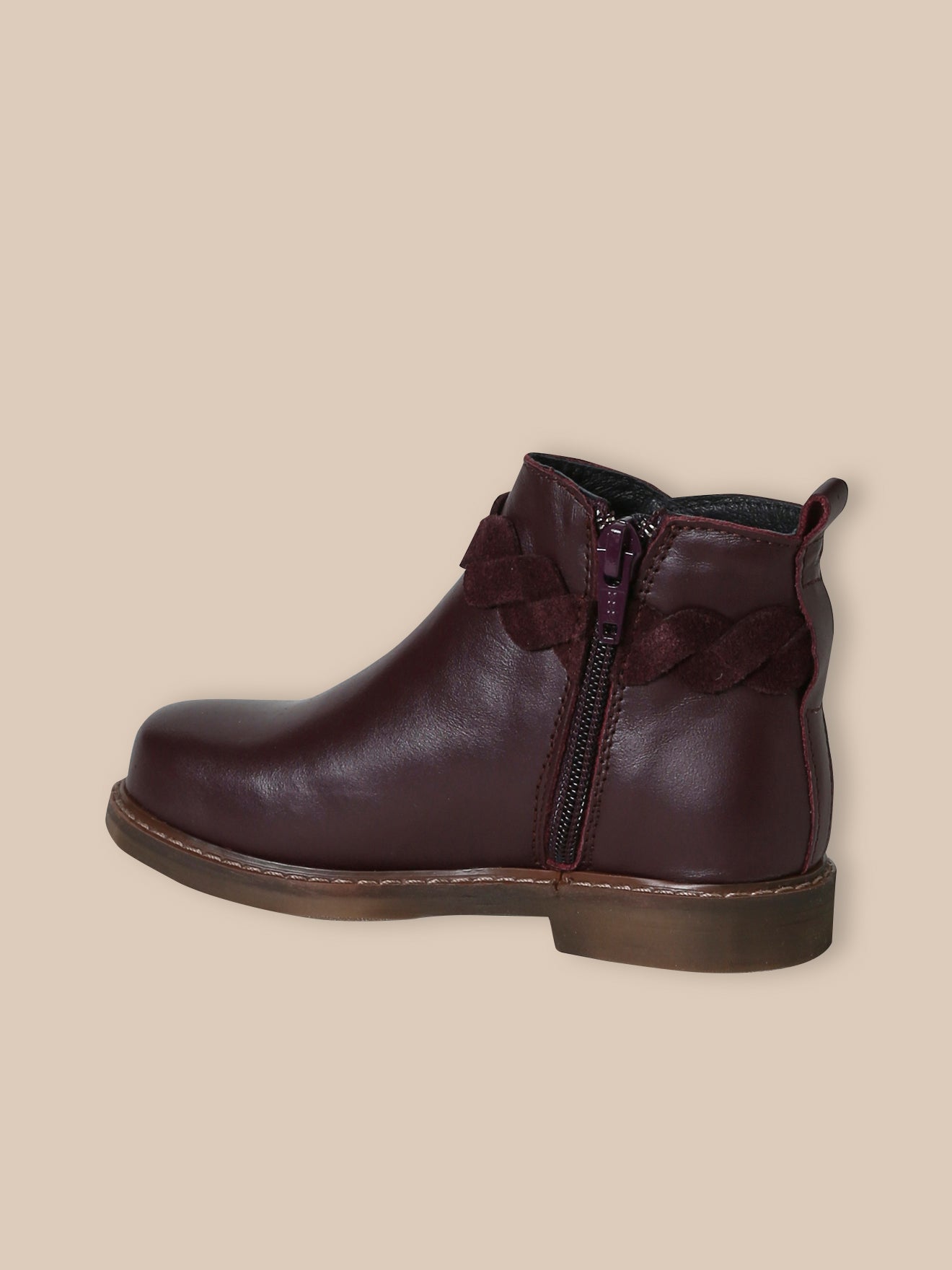 Mädchen-Boots mit Lederflechtung