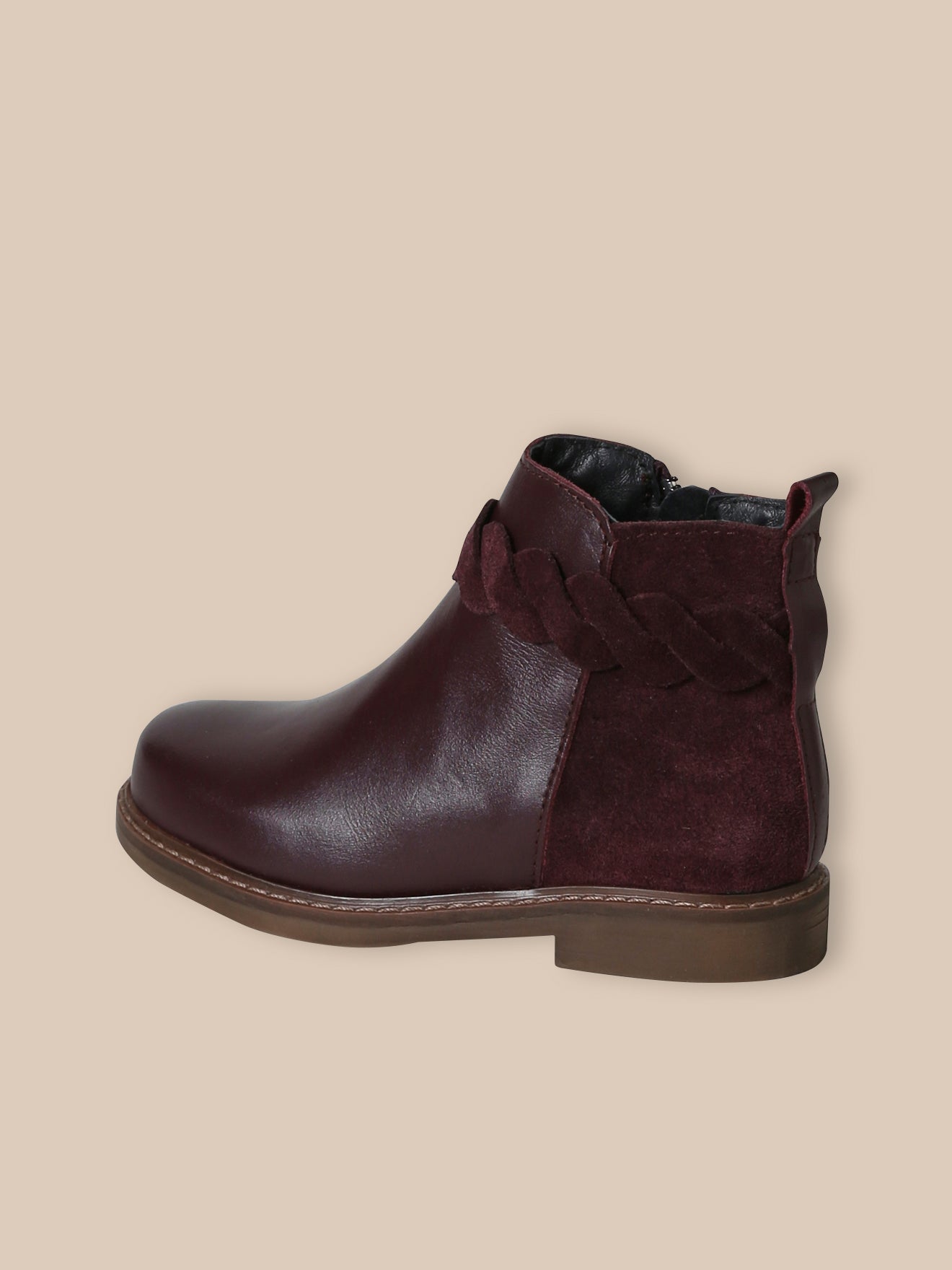 Mädchen-Boots mit Lederflechtung