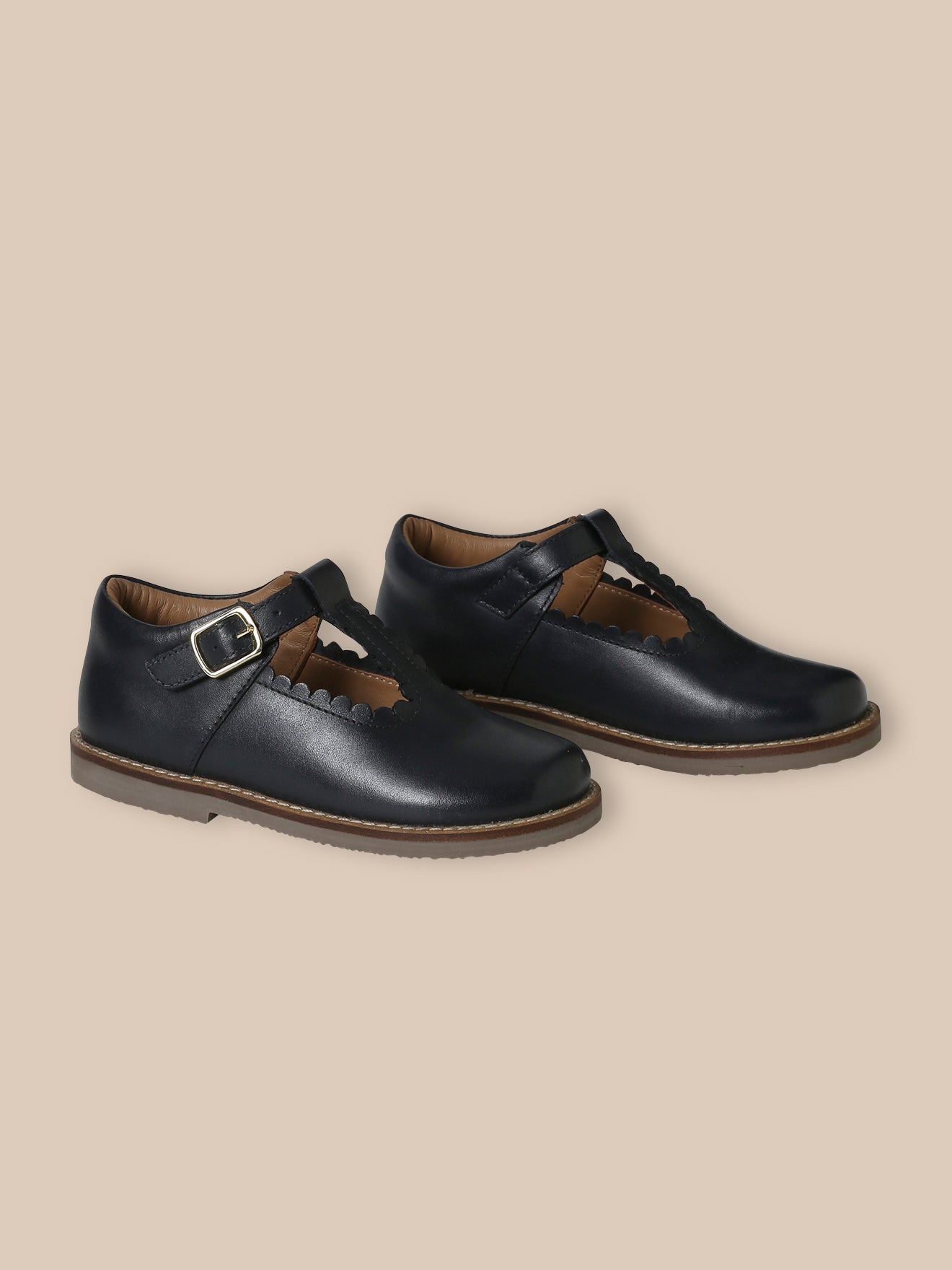 Mädchen-Riemchenschuhe aus Leder