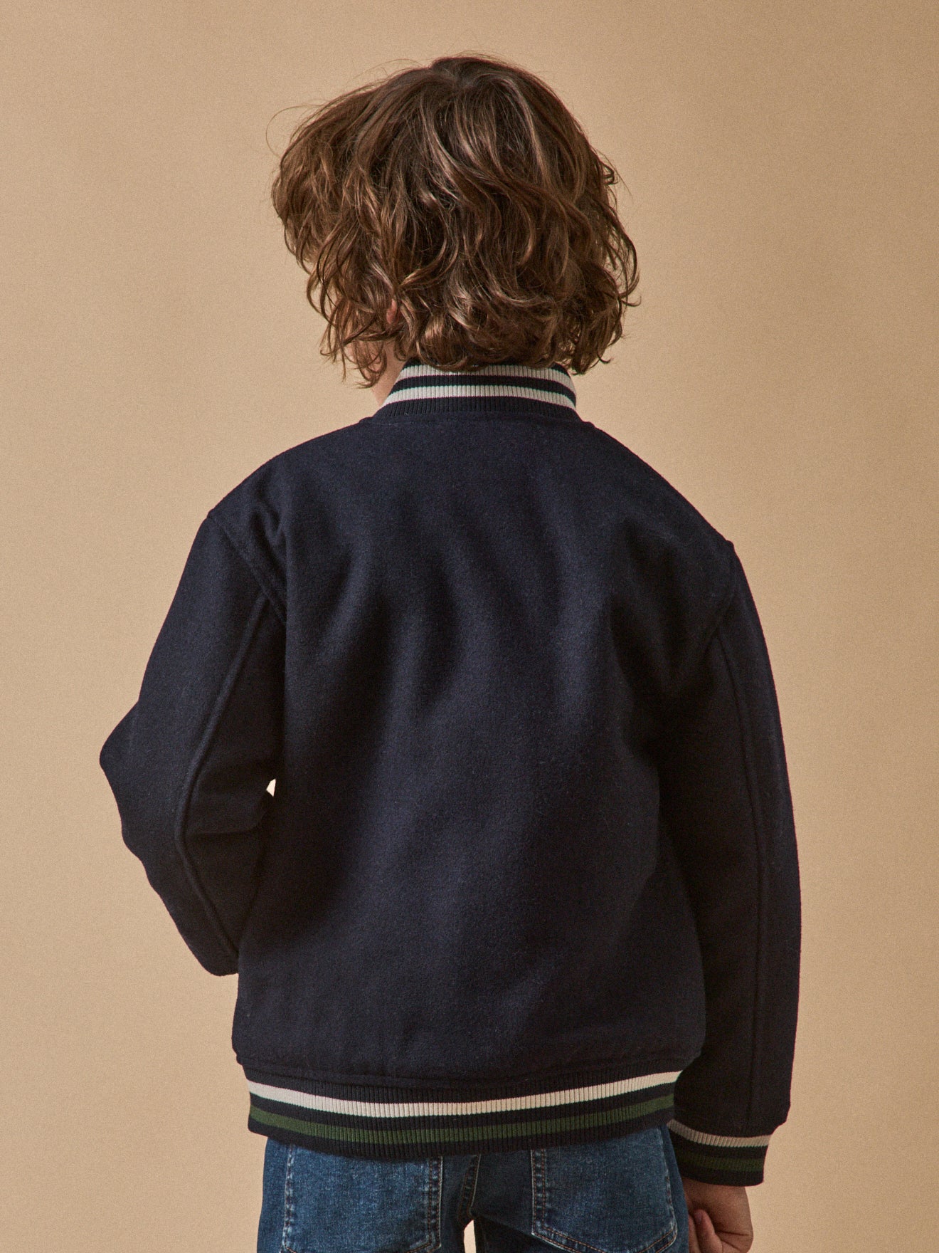 Jungen Teddy-Jacke mit Wolle
