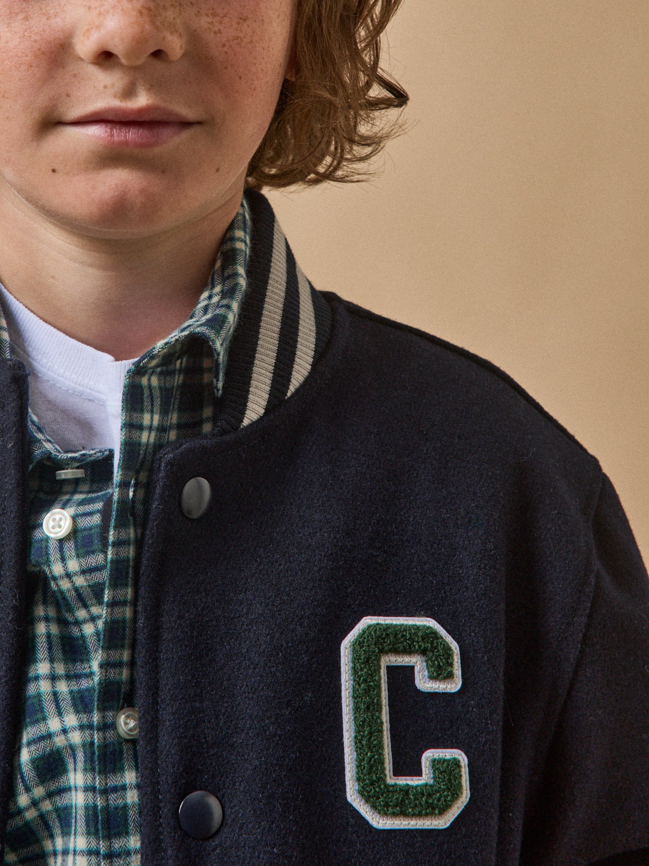 Jungen Teddy-Jacke mit Wolle