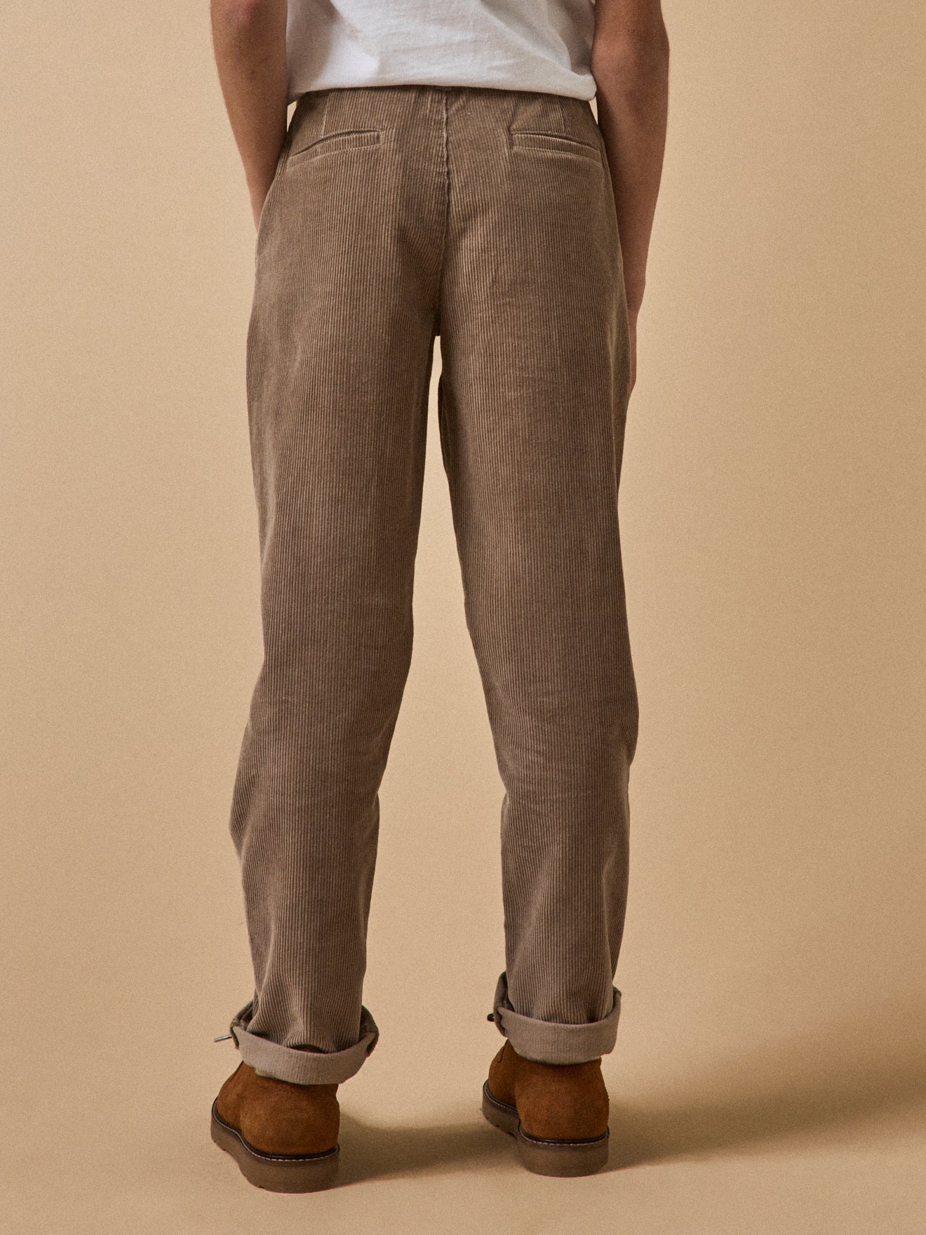 Jungen-Chinohose aus Velours