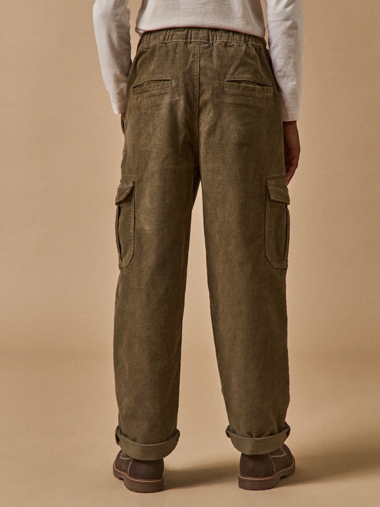 Jungen Cargo-Hose aus Velours