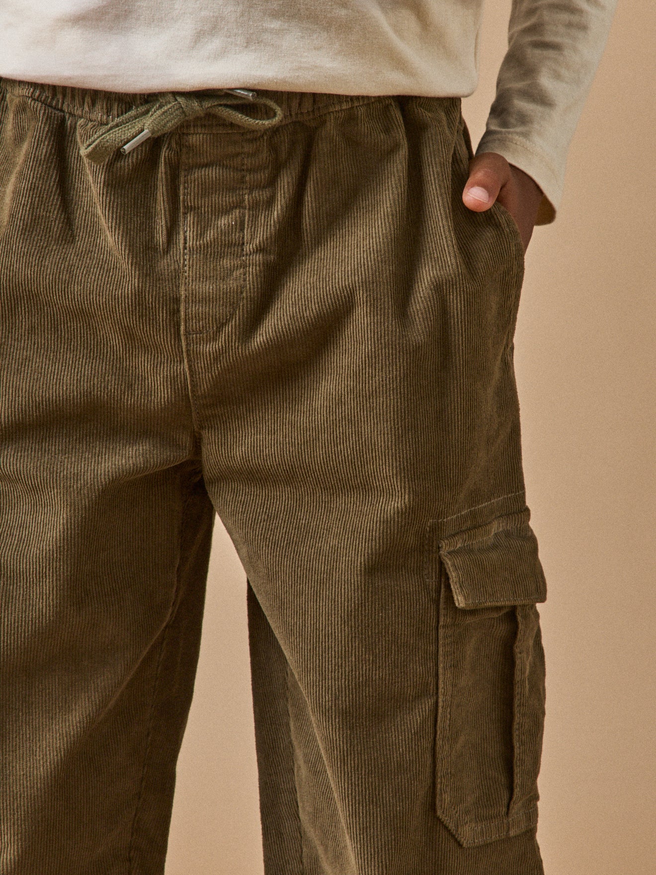 Jungen Cargo-Hose aus Velours