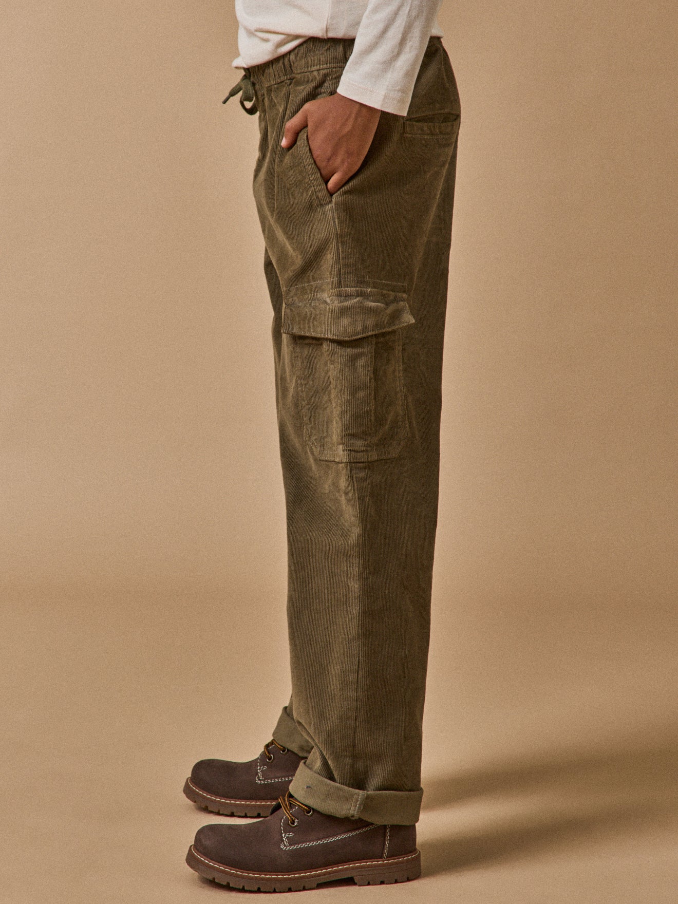 Jungen Cargo-Hose aus Velours