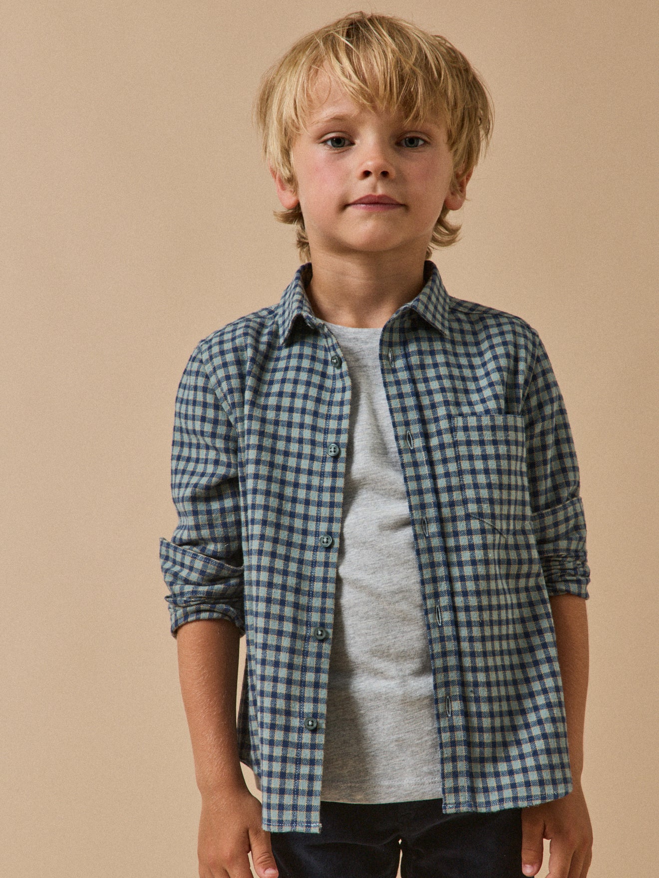 Jungenhemd aus Flanell