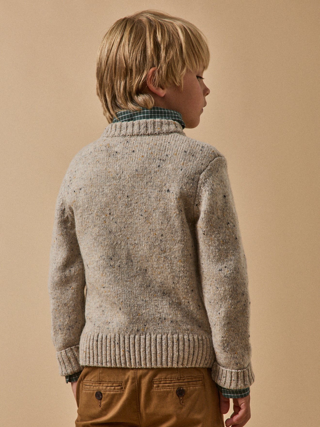 Jungenpullover aus Merino-Wolle
