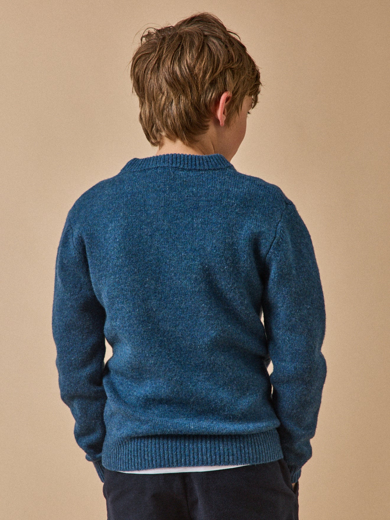 Jungenpullover aus Merino-Wolle
