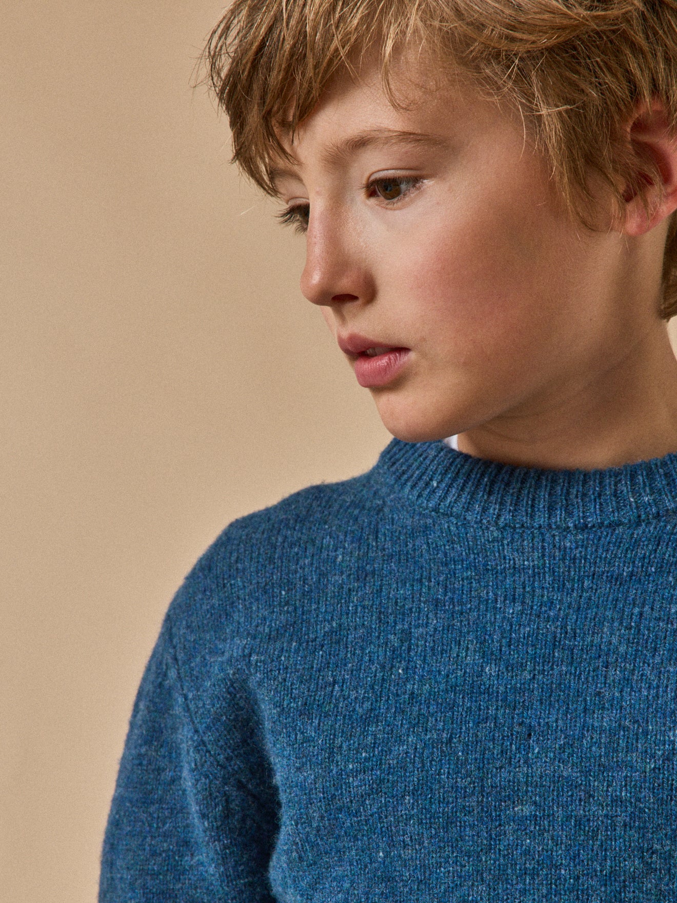 Jungenpullover aus Merino-Wolle