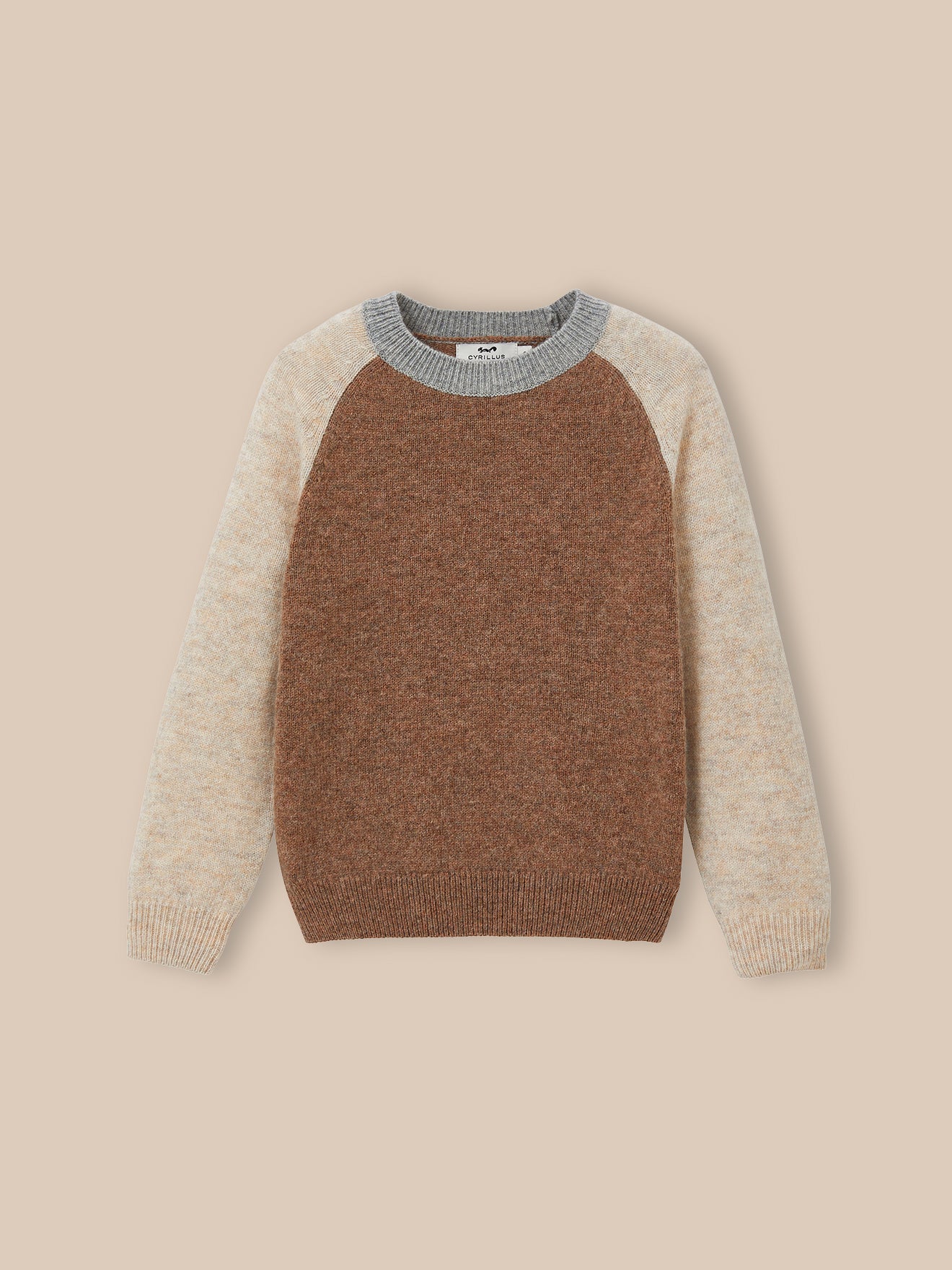 Jungenpullover aus Wolle mit Blockfarben