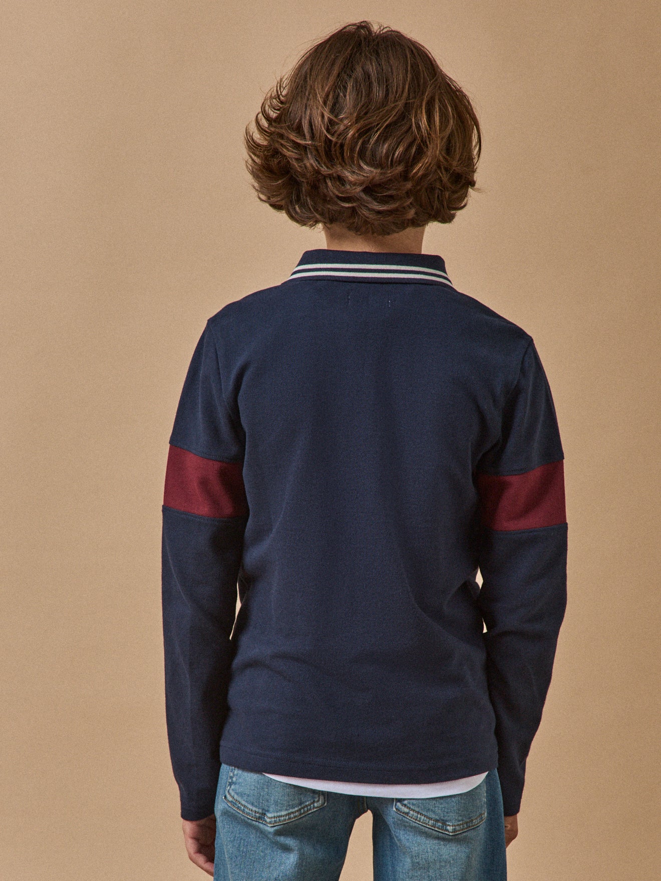 Jungen-Poloshirt aus Pikeestrick – Bio-Baumwolle