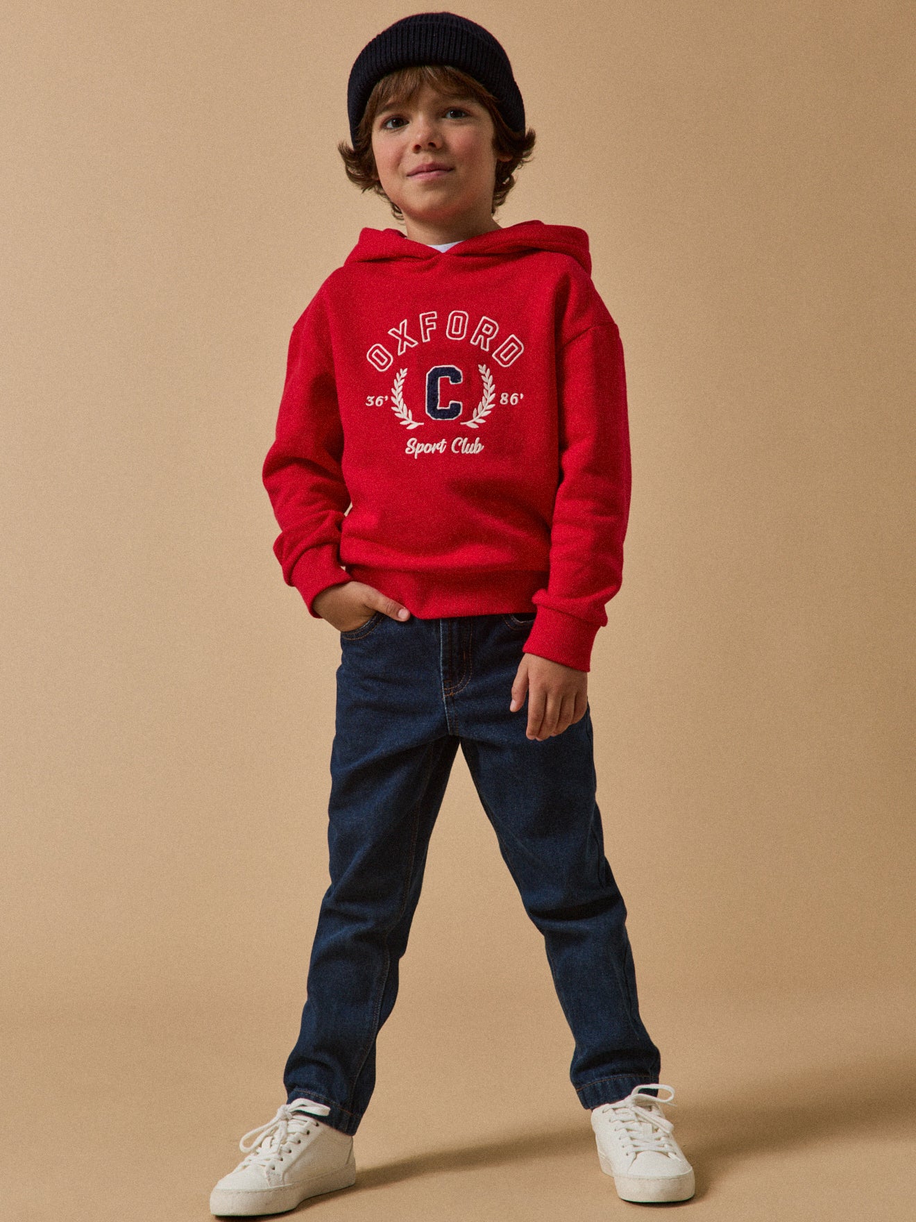 Jungen-Sweatshirt mit Stickerei – Bio-Baumwolle