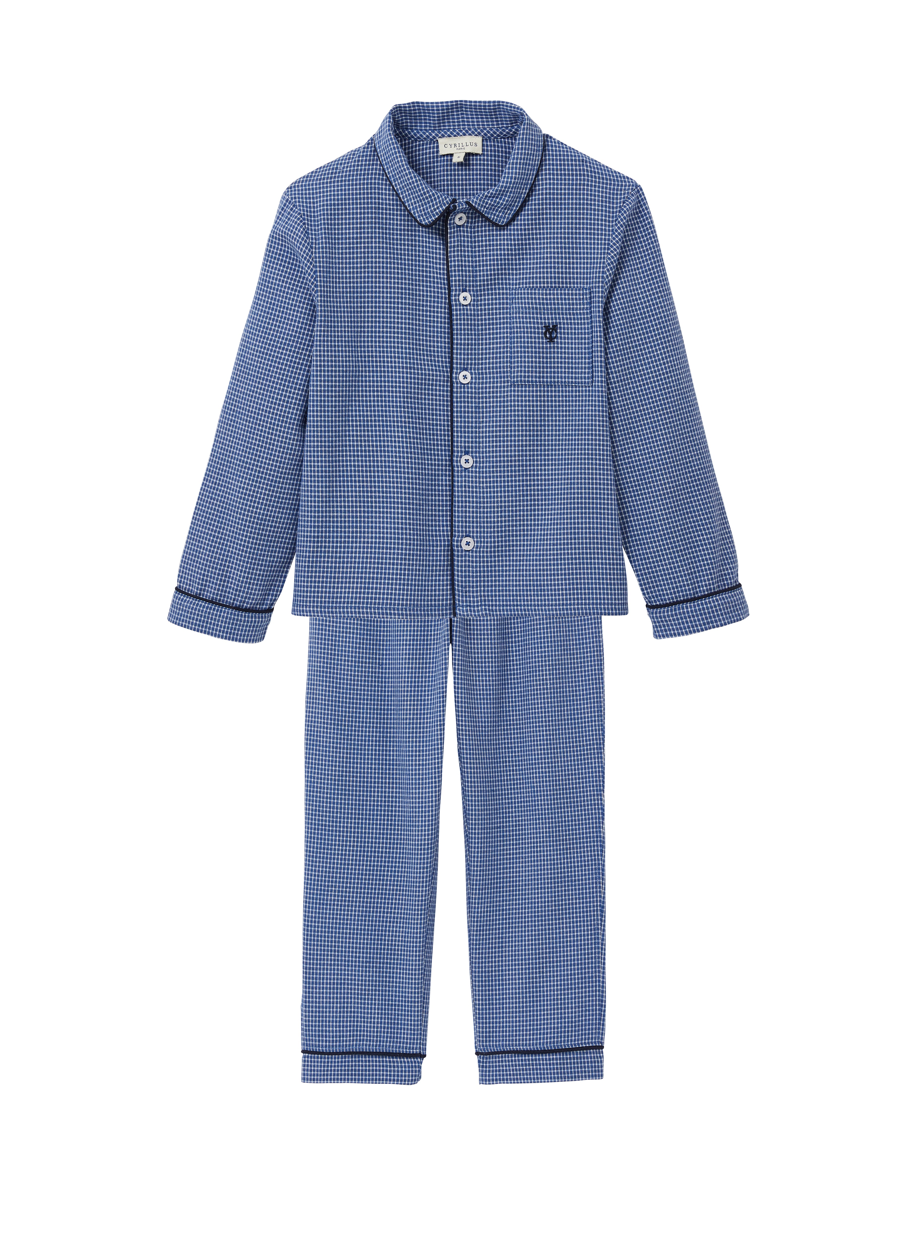 Jungen-Pyjama mit Vichy-Karos