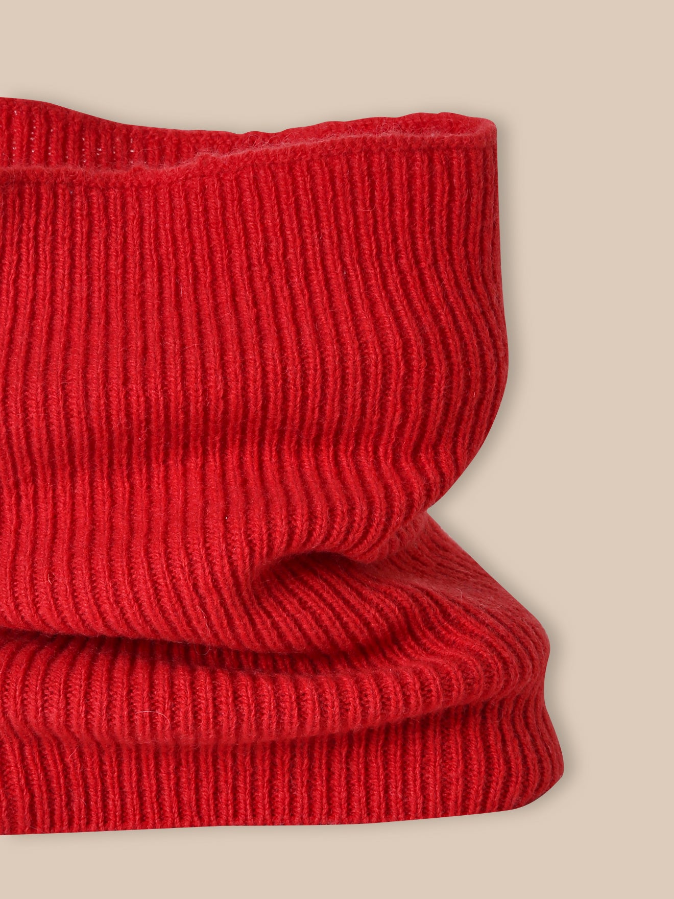 Kinder-Snood aus Merinowoll-Rippstrick