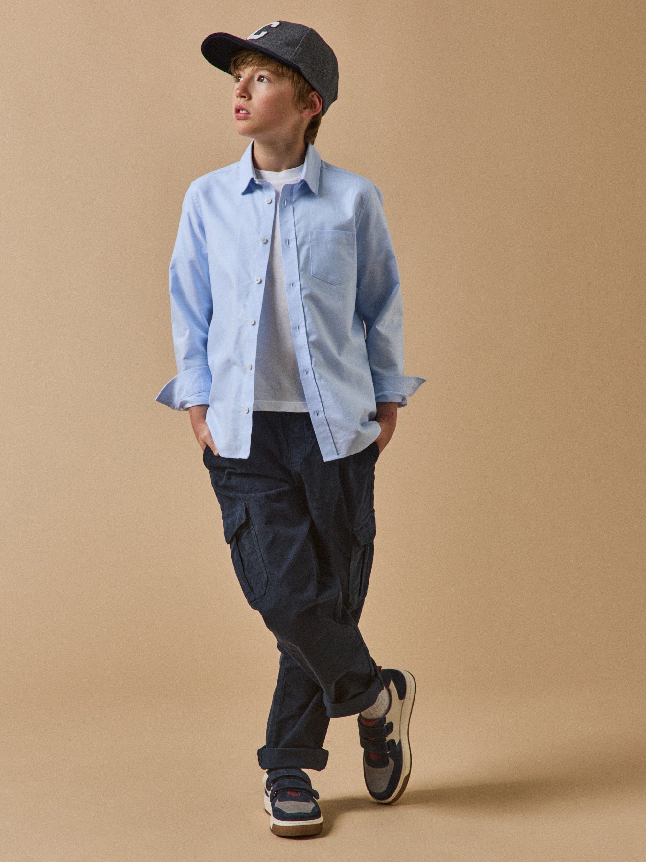 Jungen-Sneakers aus Leder