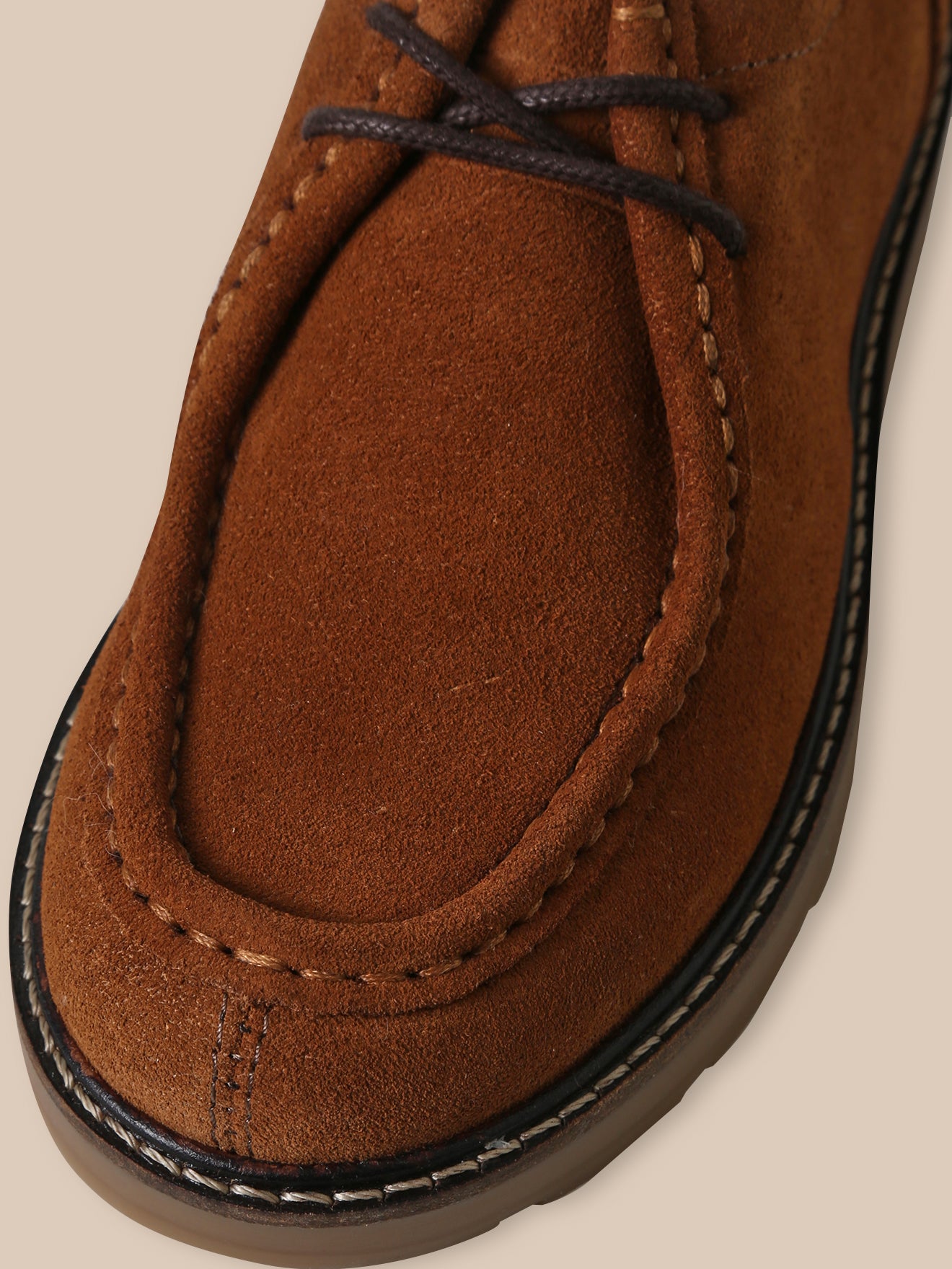 Jungen-Schnürschuhe aus Veloursleder