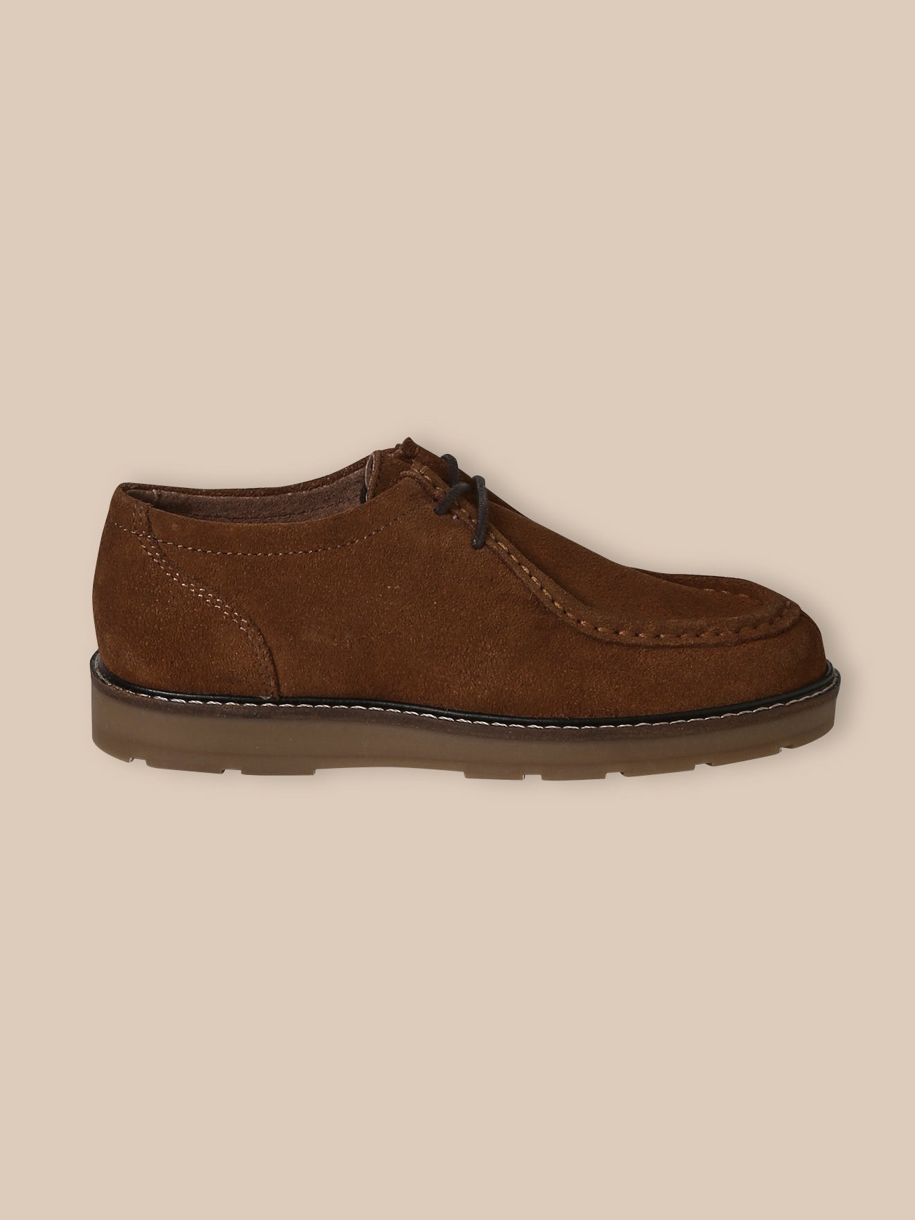 Jungen-Schnürschuhe aus Veloursleder