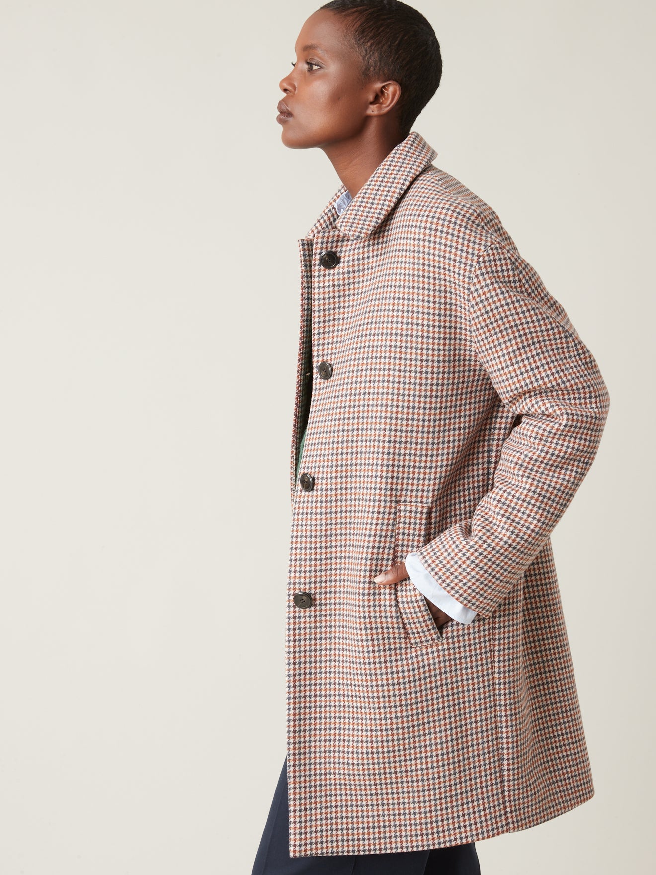 Damen Car Coat-Mantel