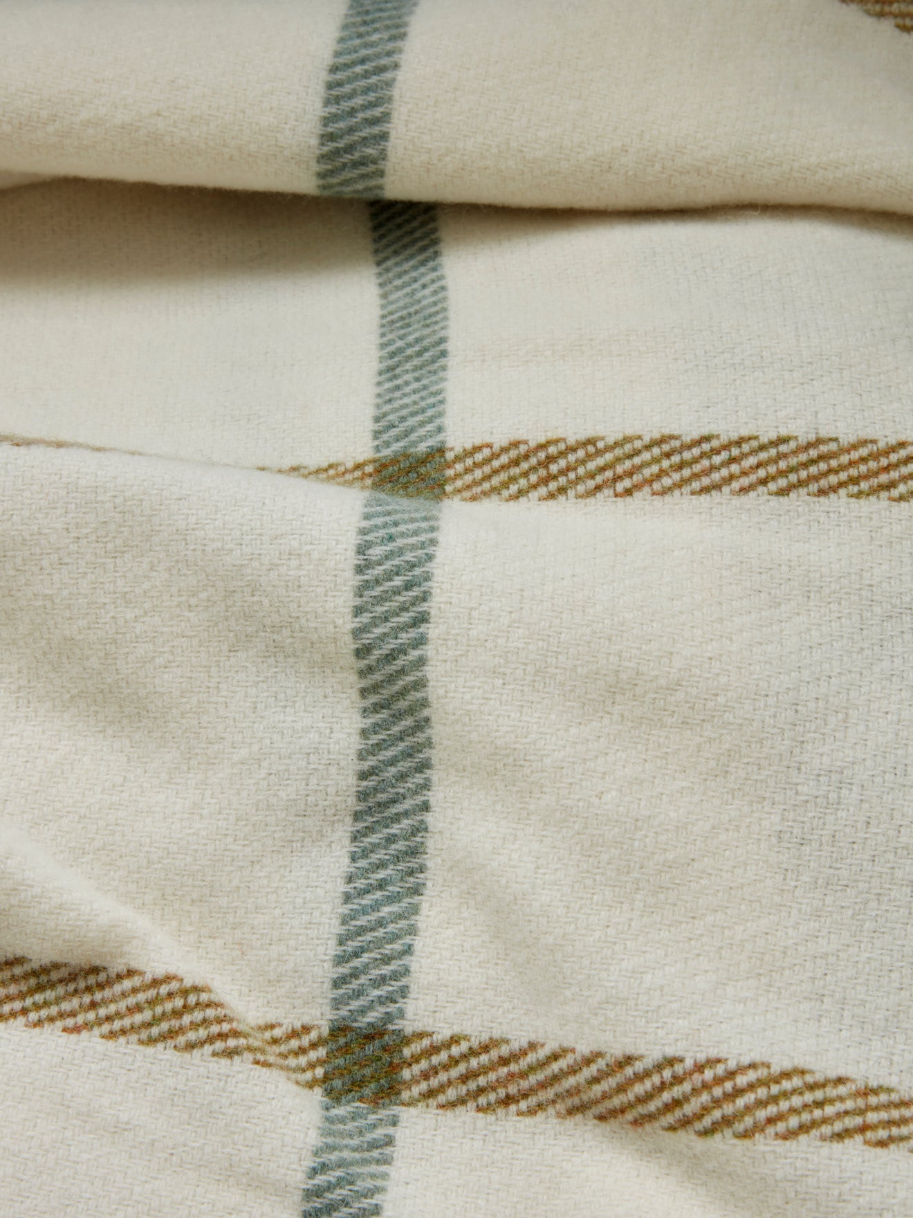 Kariertes XL-Plaid mit Wolle