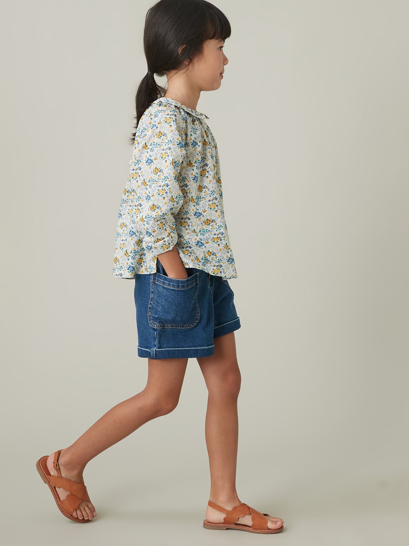Mädchenbluse aus Liberty®-Stoff