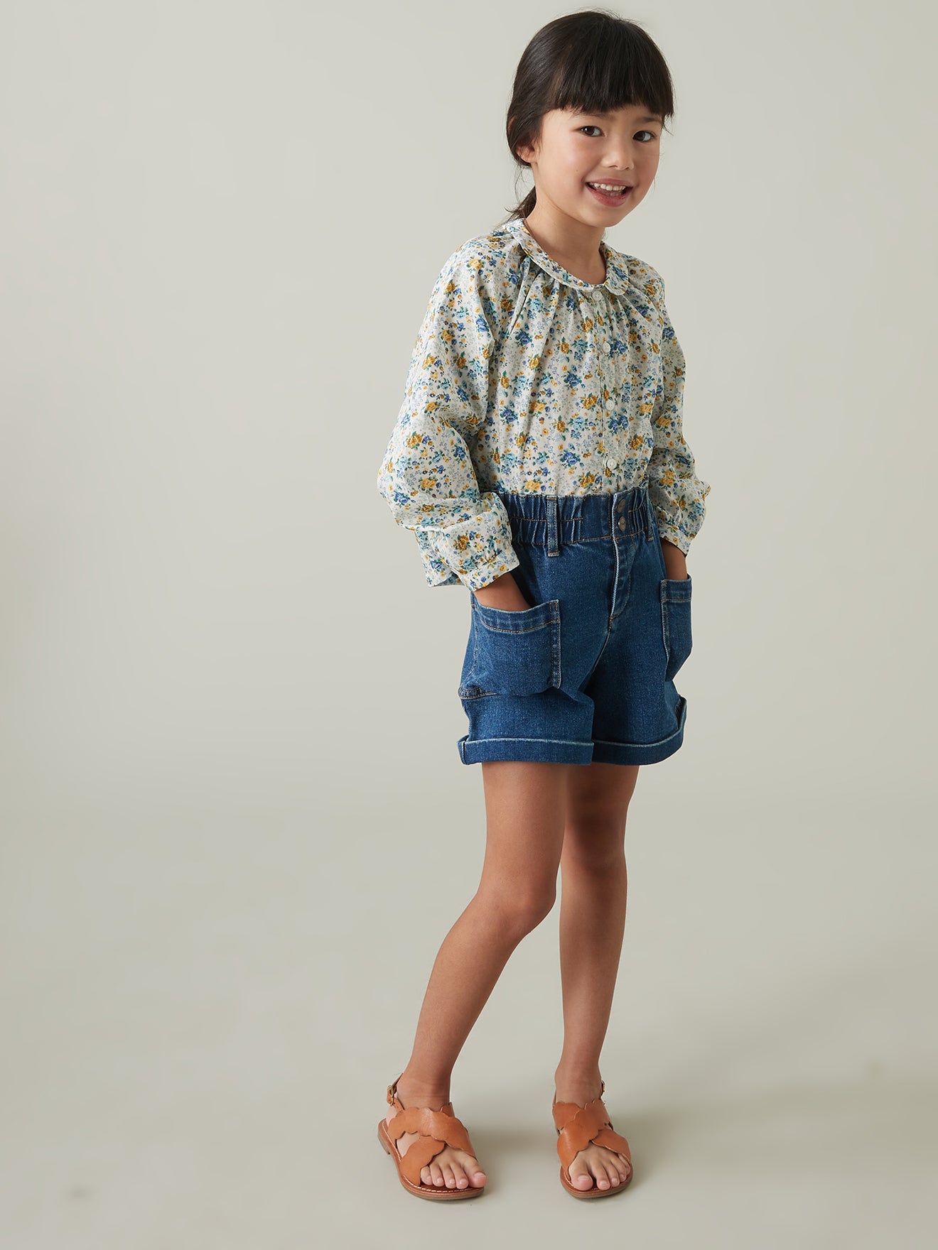 Mädchenbluse aus Liberty®-Stoff