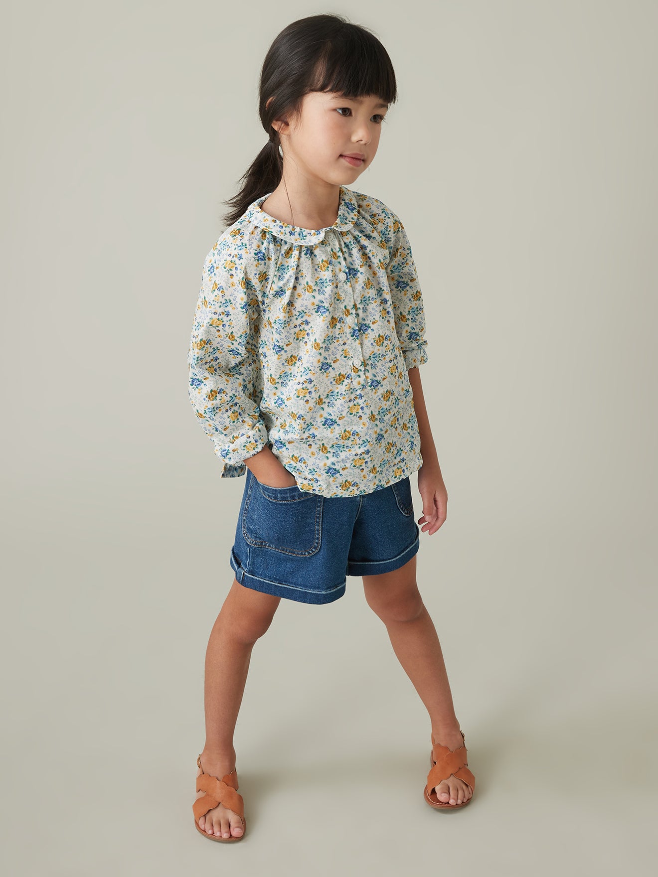 Mädchenbluse aus Liberty®-Stoff