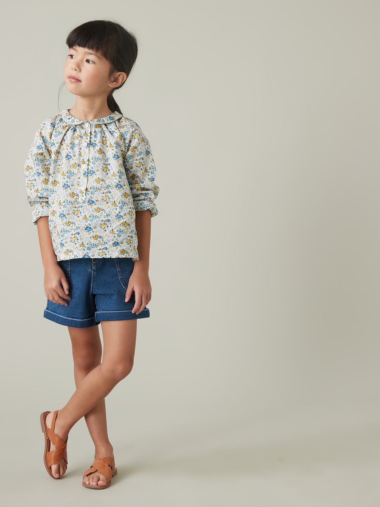 Mädchenbluse aus Liberty®-Stoff