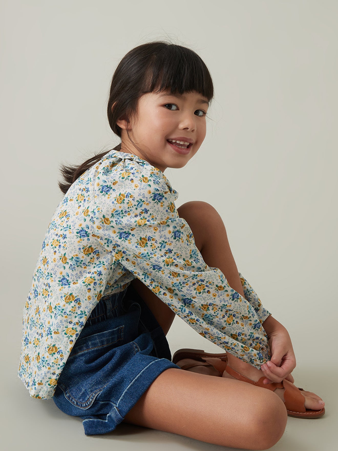 Mädchenbluse aus Liberty®-Stoff