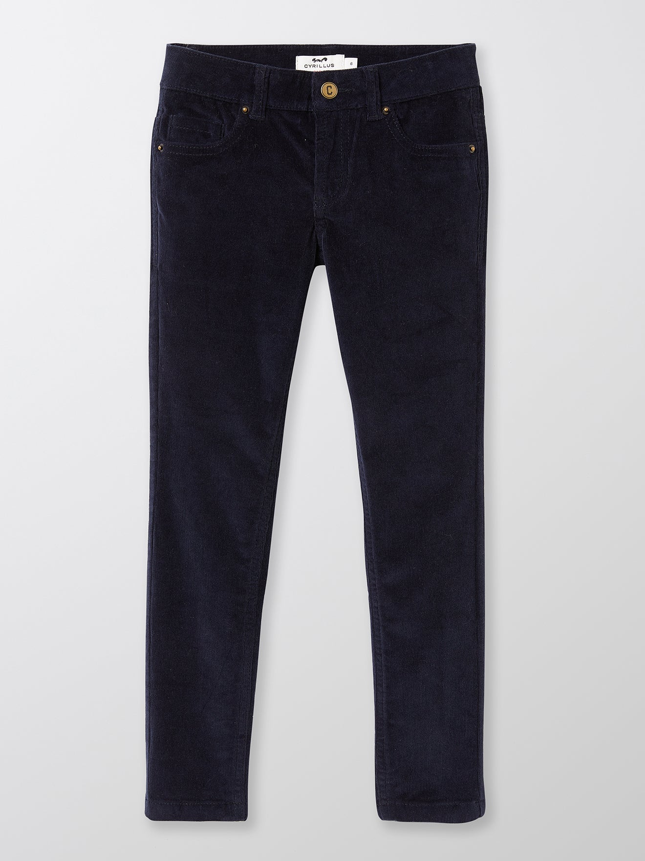 Jungen Slim Fit Hose aus Velours