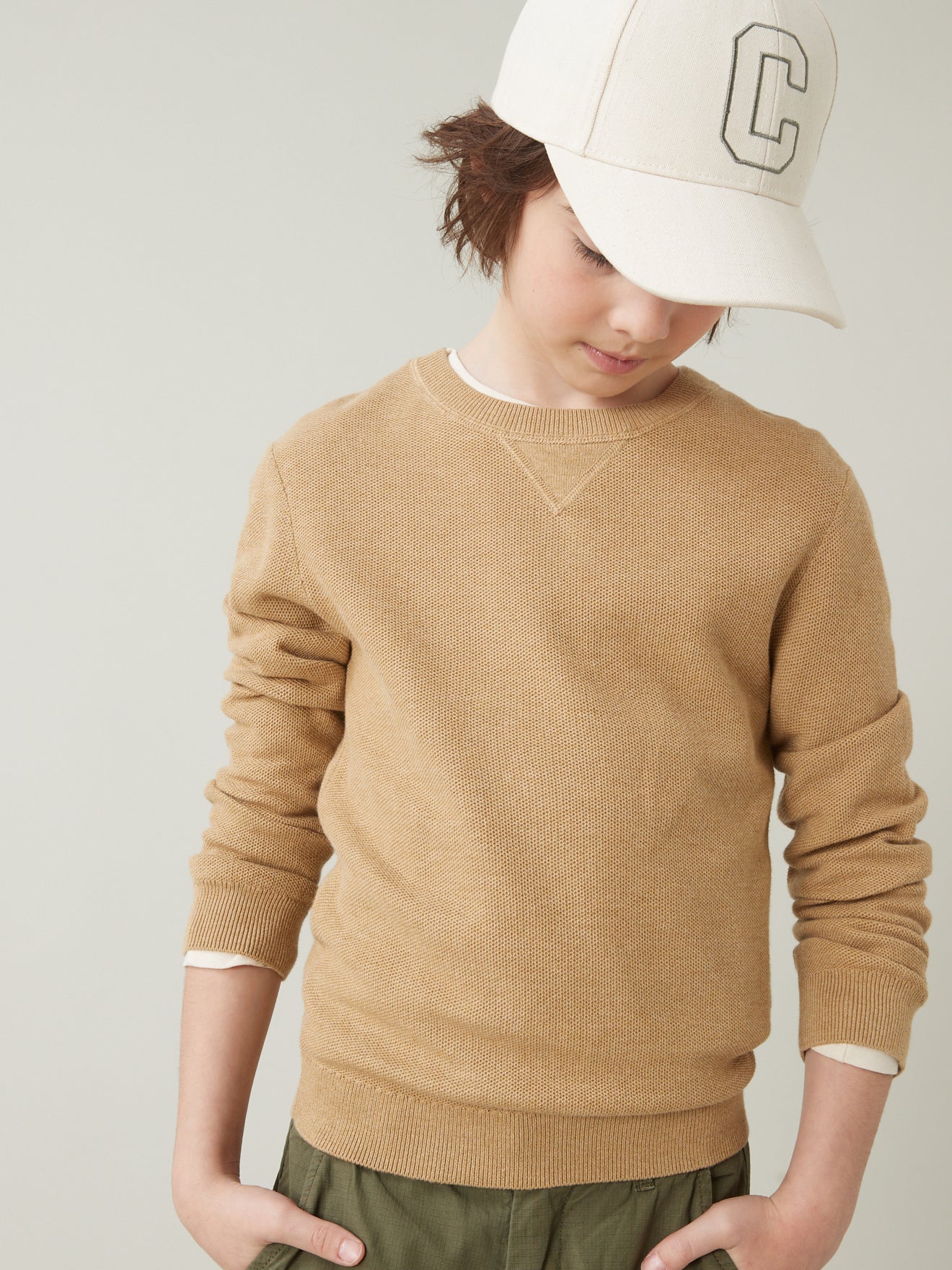 Jungenpullover in Musterstrick