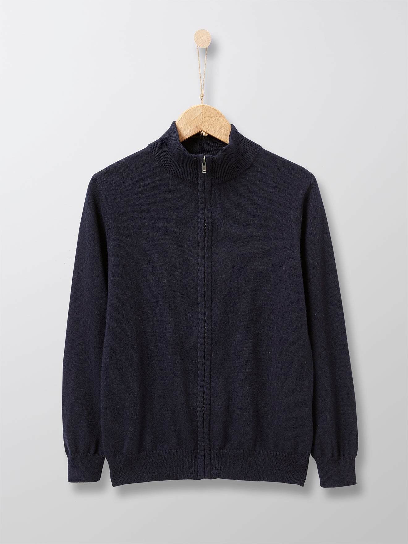 Jungen-Cardigan mit Stehkragen