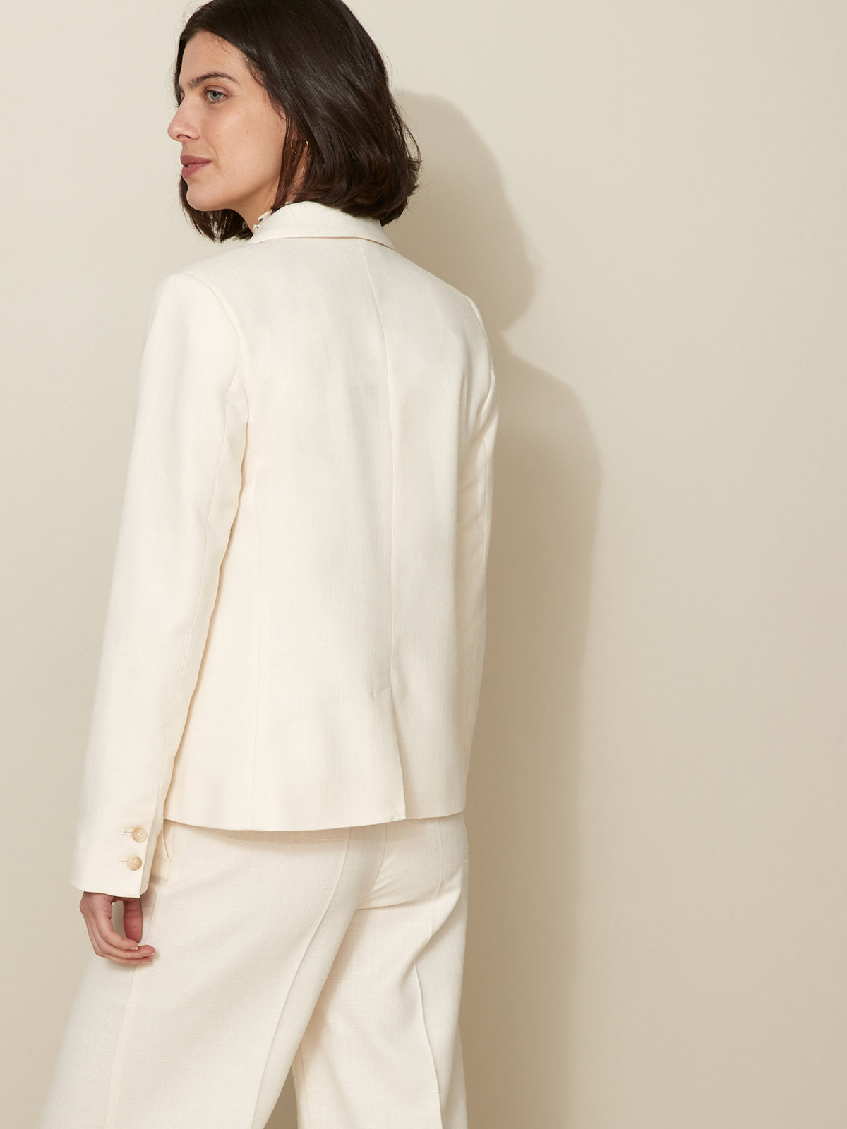 Damen-Blazer aus strukturiertem Tuch
