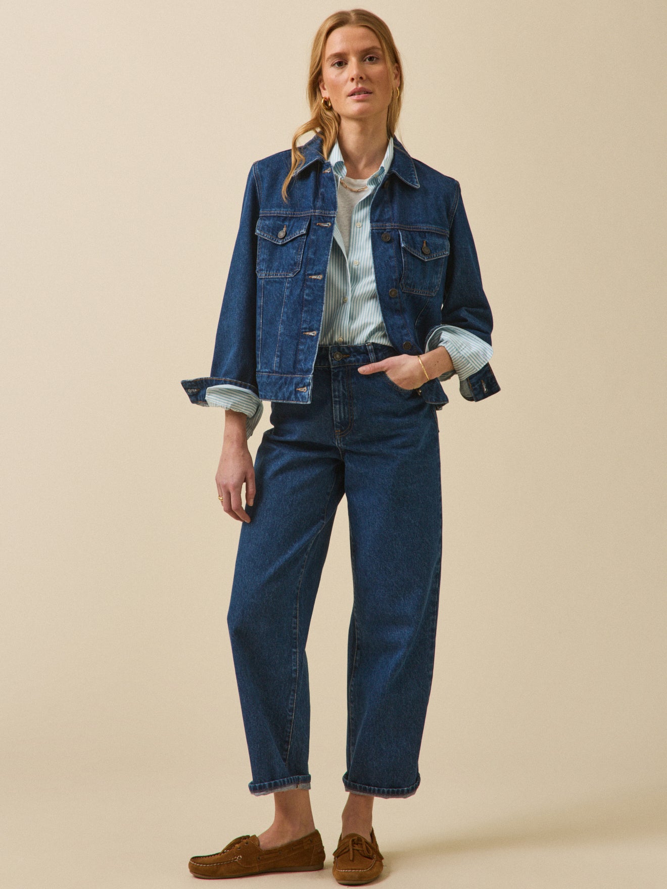 Damen-Jeansjacke aus Bio-Baumwolle