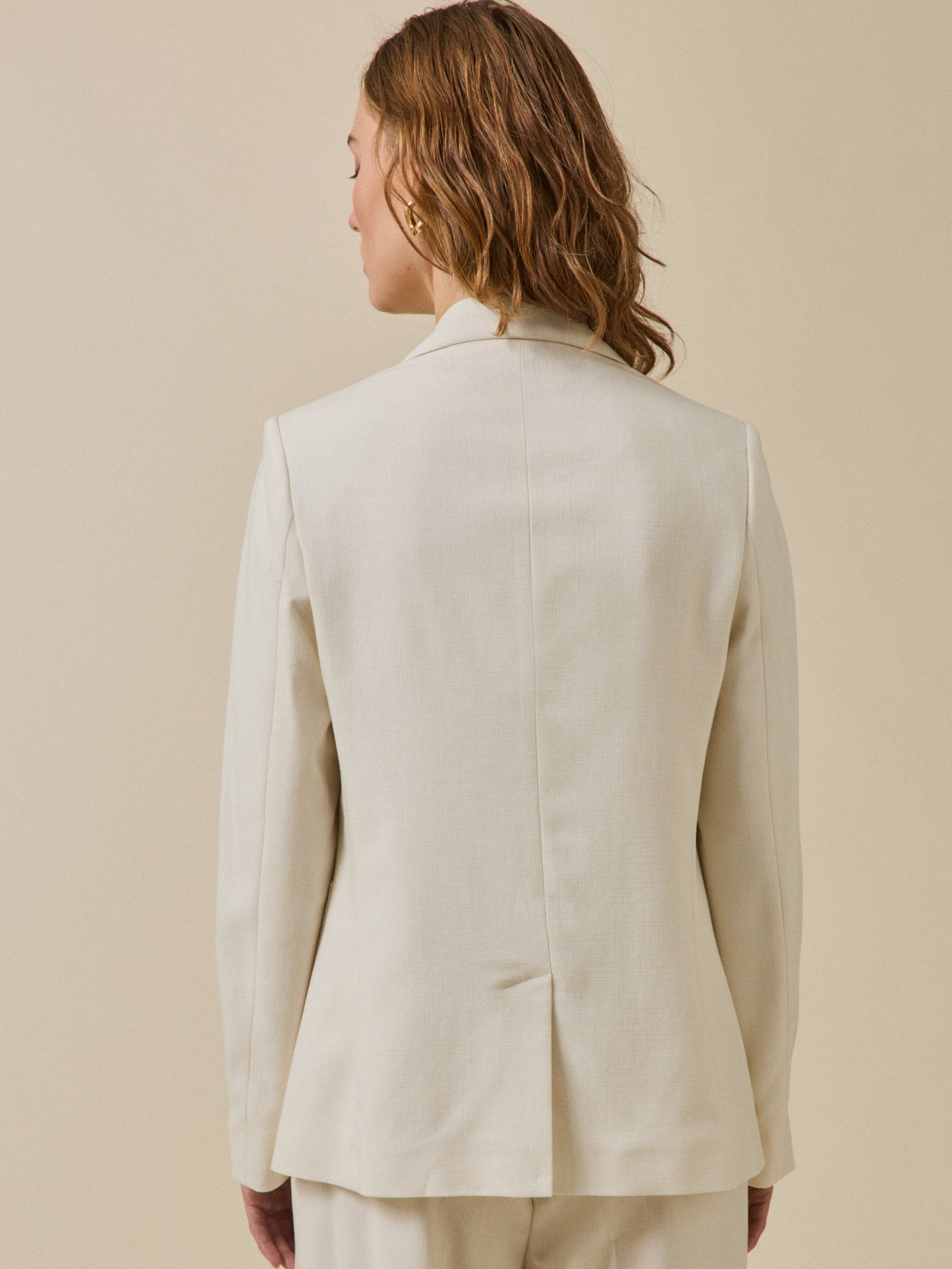 Damen-Anzugjacke aus gerautem Stoff